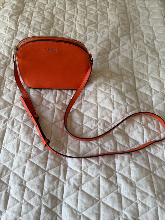 kate spade Handbags - Kate Spade Orange Crossbody dome bag with Adjustable Strap